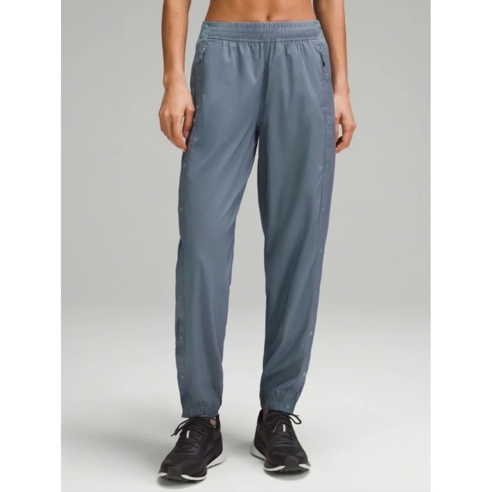 Lululemon Iridescent Tearaway Track Pant Women's Sz 10 Teal Purple Mid-Rise